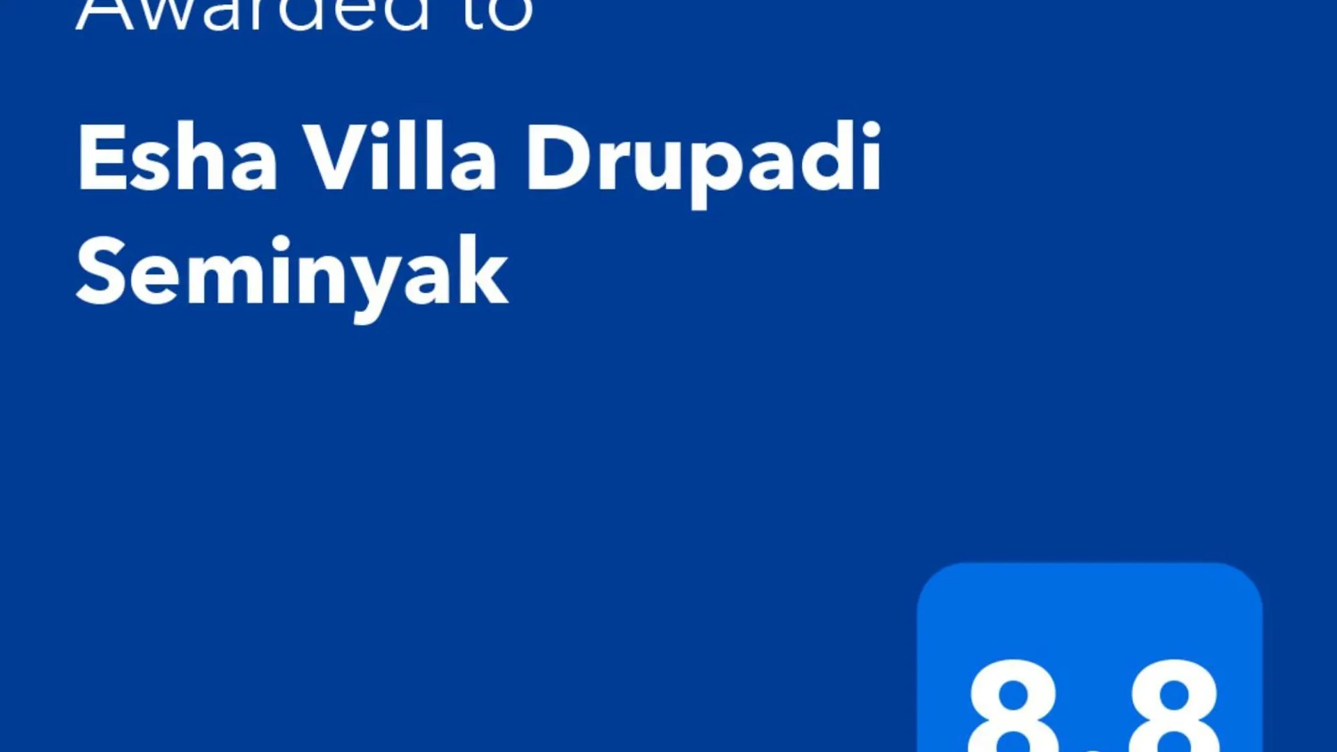 Esha Villa Drupadi Seminyak
